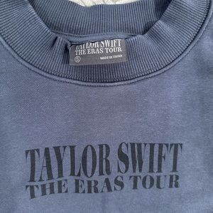 Taylor Swift The Eras Tour Merch Collection. Blue Crewneck - Size S. Brand new.